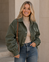 Weekend Edit Cropped Corduroy Shacket