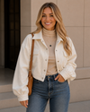 Weekend Edit Cropped Corduroy Shacket
