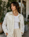 Garden Whisper Double Gauze Floral Jacket