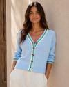 Harbor Lane Contrast Trim Cardigan