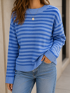 Coastal Stripe Relaxed Knit Sweater