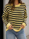 Coastal Stripe Relaxed Knit Sweater