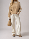 Modern Edge Mock Neck Knit Sweater