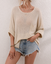 Breezy Escape Lightweight Knit Pullover