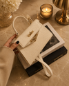 Mini Structured Crossbody Satchel Bag