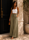 Coastline Tie Waist Palazzo Pants