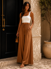 Coastline Tie Waist Palazzo Pants