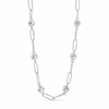 Golden Radiance Crystal Link Necklace