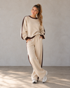 Leisure Lane Contrast Two-Piece Set