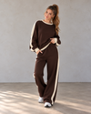 Leisure Lane Contrast Two-Piece Set