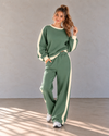 Leisure Lane Contrast Two-Piece Set