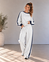 Leisure Lane Contrast Two-Piece Set