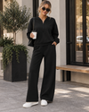 City Stroll Zip-Neck Pullover & Relaxed Pant Set