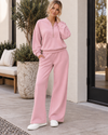 City Stroll Zip-Neck Pullover & Relaxed Pant Set
