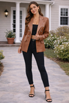 Ivy Lane Button Up Collared Neck Blazer