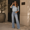 The On Repeat Button-Up Denim Shirt