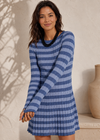 After Hours Striped Knit Mini Dress