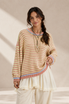 Weekend Wanderer Striped Oversized Knit Sweater