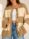 Perfectly Paired Striped Button Front Cardigan