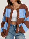 Perfectly Paired Striped Button Front Cardigan