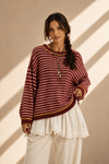 Weekend Wanderer Striped Oversized Knit Sweater