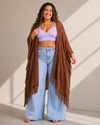 Open Bohemian Ruana Cardigan