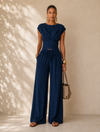 Effortless Elegance Wide Leg Two-Piece Set