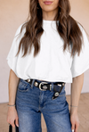 Cloud Muse Bubble Hem Crop Top