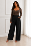 Executive Ease Wide Leg Trousers