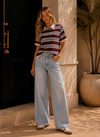 Harbor Lane Striped Polo Tee