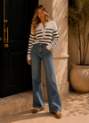 Warm Wishes Stripe Long Sleeve Sweater