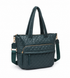 Quilted Nylon Tote Bag with Laptop Sleeve