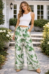 Resort Ready Printed Wide-Leg Pants