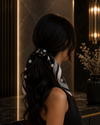 Classic Charm Polka Dot Satin Square Scarf
