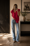 LUXE V-Neck Sleeveless Knit Top