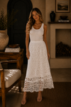 Boho Elegance Crochet Lace Maxi Skirt