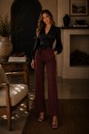 Black Wrap Blouse