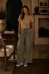 Vintage Wash Wide Leg Lounge Pants