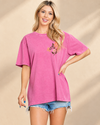 Floral Cow Skull Graphic Premium Washed Tee