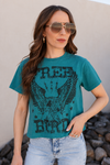 Free Bird Vintage Graphic S/S Seamless Faux Crop