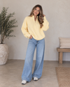 Cloudline Ribbed Half-Zip Relaxed Knit Pullover