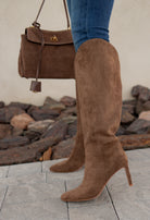 Brielle - Suede Stiletto Boot-Boots-Krush Kandy, Women's Online Fashion Boutique Located in Phoenix, Arizona (Scottsdale Area)