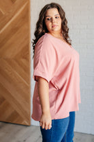 Contrary to Popular Belief V-Neck Blouse-Short Sleeve Tops-Krush Kandy, Women's Online Fashion Boutique Located in Phoenix, Arizona (Scottsdale Area)