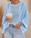 Cozy Chic Open Knit Sweater