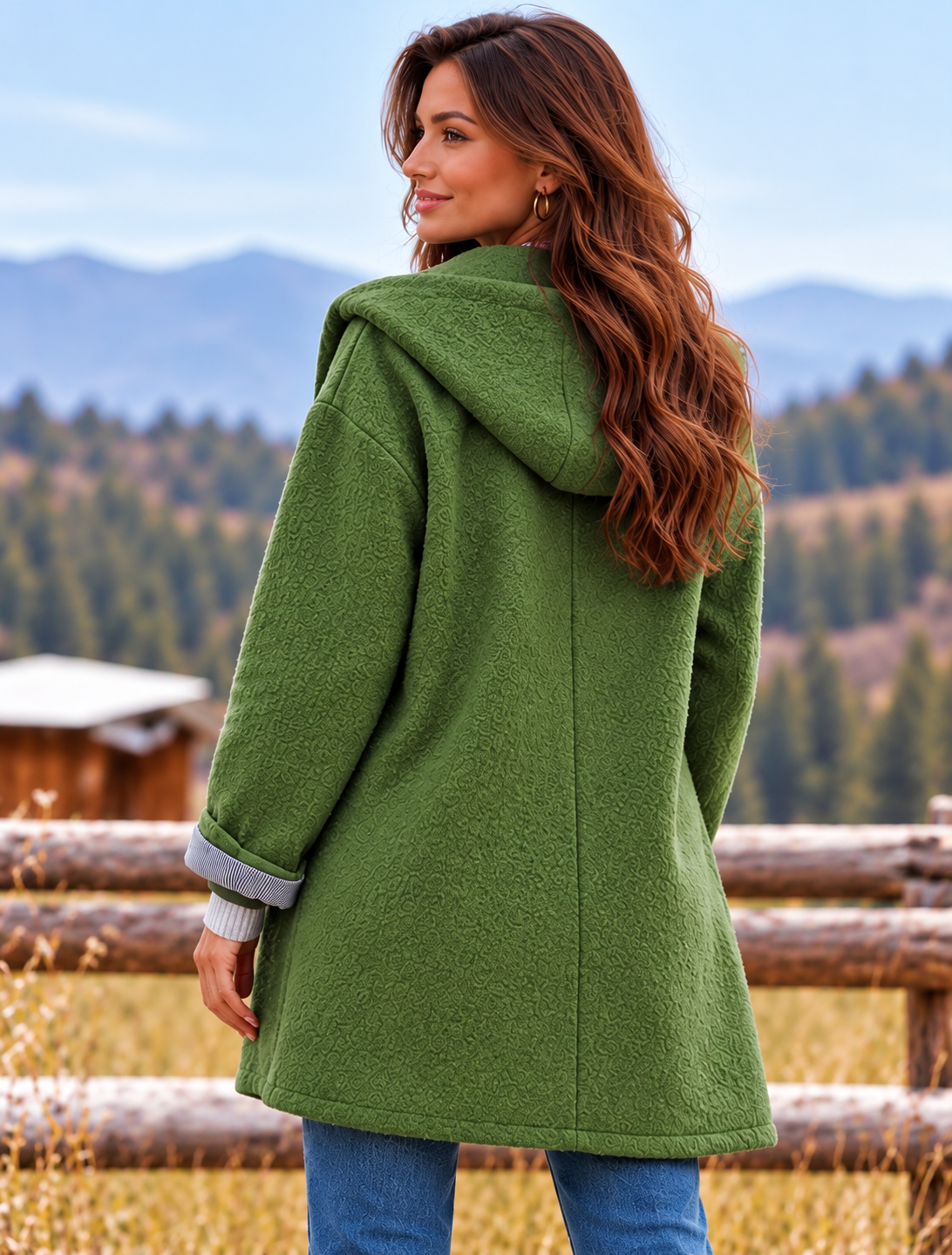 Cozy Green Coat in the Mountains.png