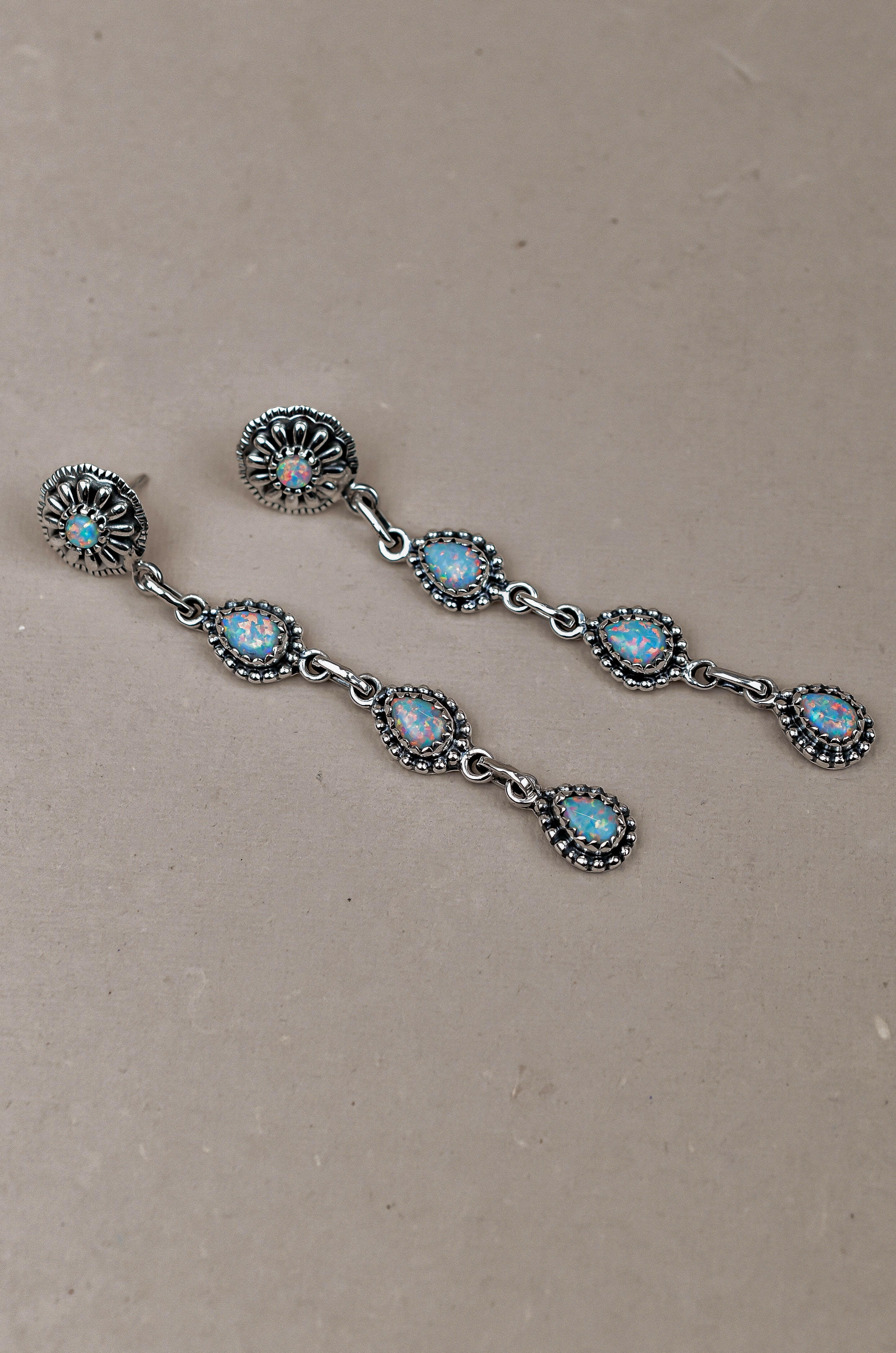 Sterling Silver Tear Drop Earrings-Drop Earrings-Krush Kandy, Women's Online Fashion Boutique Located in Phoenix, Arizona (Scottsdale Area)