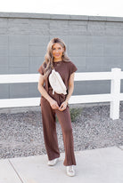 Ultimate Luxe Stretchy Tee & Pant Set-2 Piece Outfit Sets-Krush Kandy, Women's Online Fashion Boutique Located in Phoenix, Arizona (Scottsdale Area)