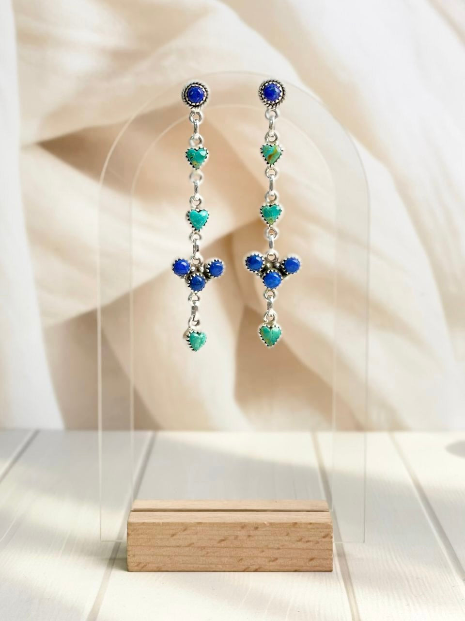 Boho Long Heart Dangle Earrings-Earrings-Krush Kandy, Women's Online Fashion Boutique Located in Phoenix, Arizona (Scottsdale Area)