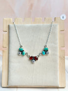 Amber, Turquoise & Crystal Necklaces-Necklaces-Krush Kandy, Women's Online Fashion Boutique Located in Phoenix, Arizona (Scottsdale Area)