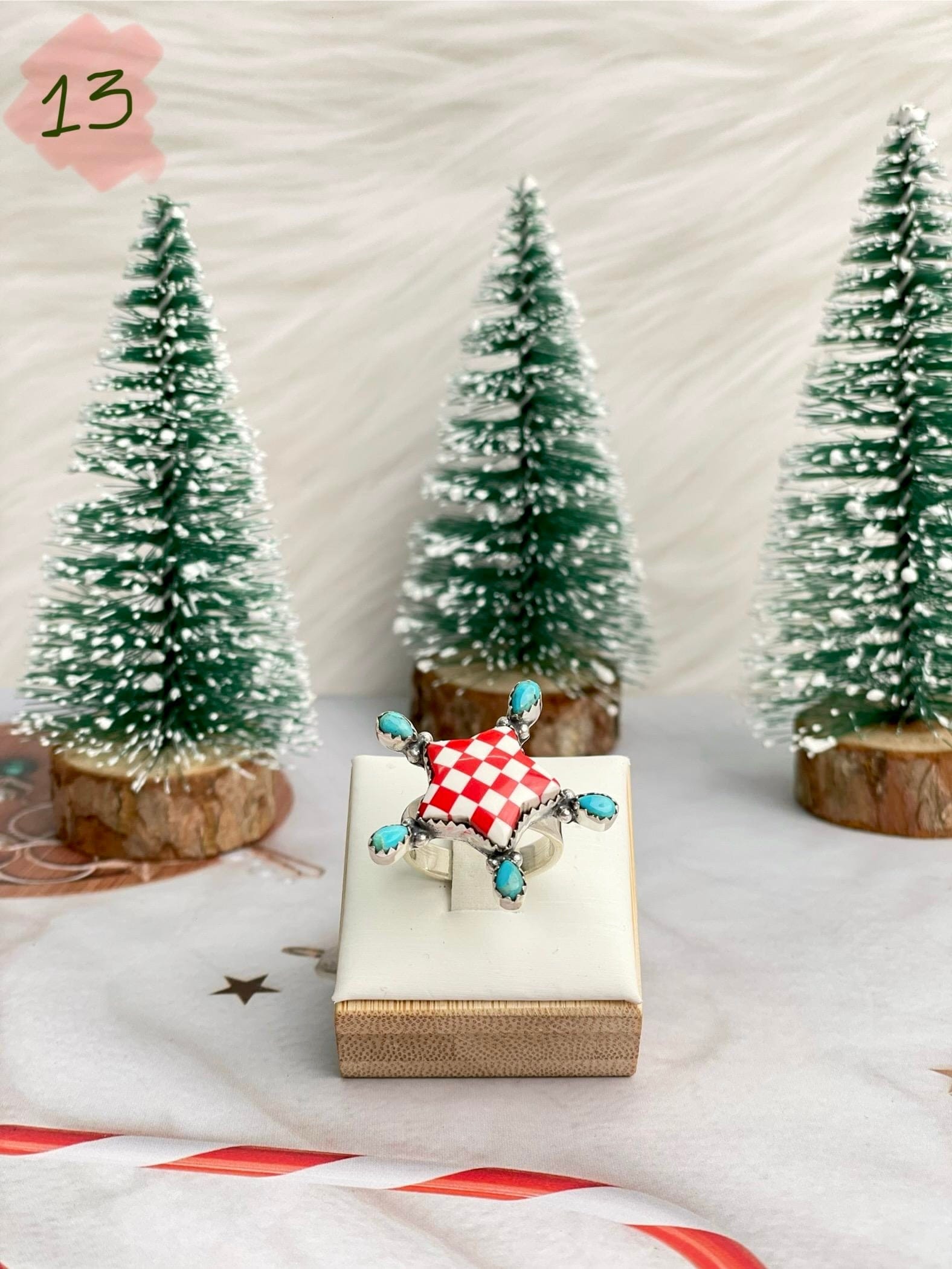 Holly Jolly Red & White Christmas Rings-Rings-Krush Kandy, Women's Online Fashion Boutique Located in Phoenix, Arizona (Scottsdale Area)